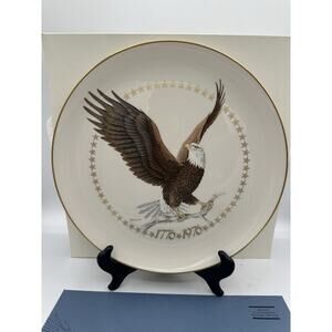 American Bald Eagle 1st Edition Plate by H Moller USA Vintage